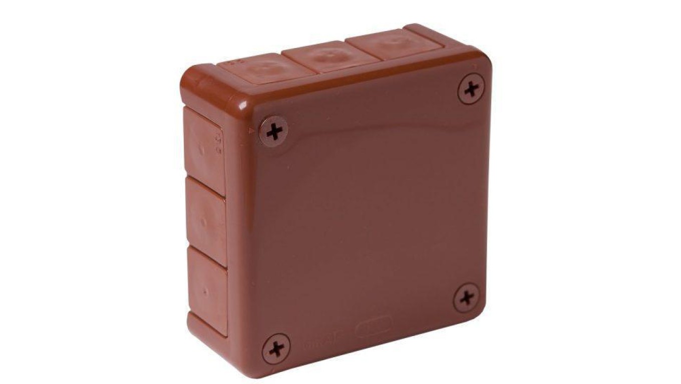 Surface Mounted Box Empty 12 Inlets VP-41 BROWN IP55 041-02