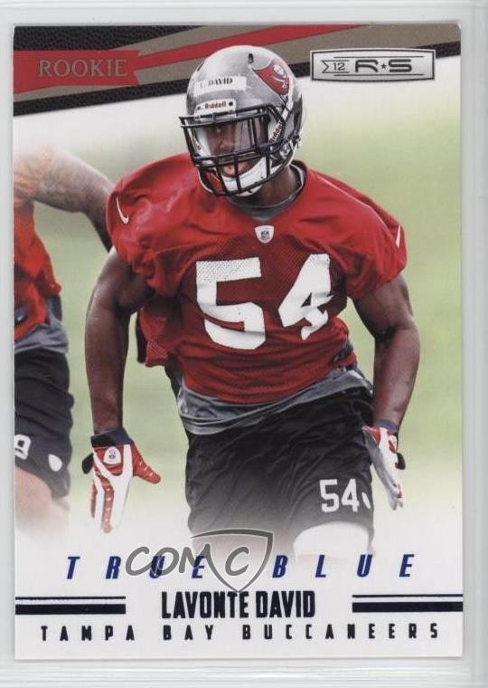2012 Panini Rookies & Stars Rookie True Blue Lavonte David #188 RC 7zf