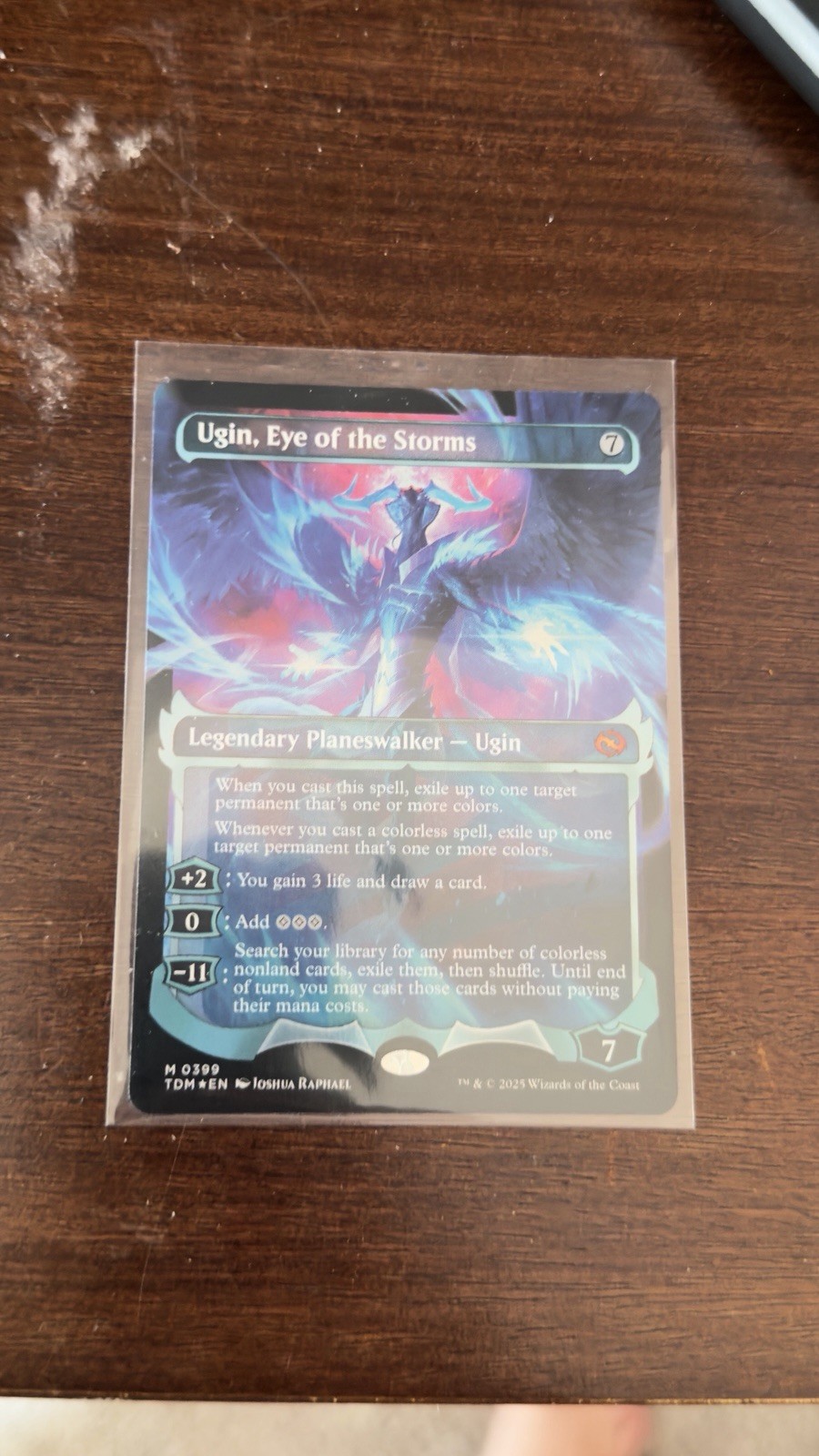 MTG Ugin Eye of the Storms #399 Borderless Foil Tarkir Dragonstorm Mythic NM