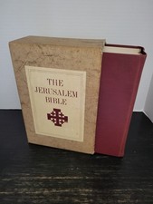 1966 THE JERUSALEM BIBLE w/ Slipcase Red Hardcover Doubleday Edition JRR Tolkien
