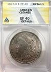 1892 O Anacs XF Detail - Silver Morgan Dollar $1 US Coin, Tough date, 90% Silver