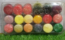 18 Assorted Yankee Candle VOTIVE SAMPLER w/Case 1.75 oz - Colors in Desc - NOS