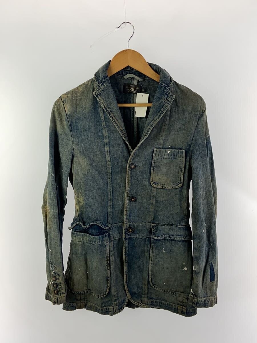 RRL Distressed processing paint tailored jacket X… - image 1