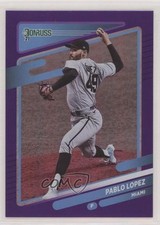 2021 Panini Donruss Holo Purple Pablo Lopez #144 0f1w