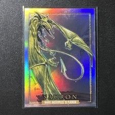 2024 SkyBox Marvel Masterpieces 92 Platinum Rainbow #76 Sauron