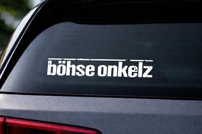 Böhse Onkelz Aufkleber BO Weiß 15cm Vinyl Sticker