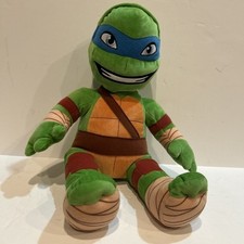 Rare Build A Bear Teenage Mutant Ninja Turtles Plush Leo 18in Flip A Face Gift