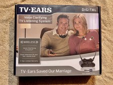 TV Ears Digital Wireless Listening System Voice Clarifying Circultry V5.0 11741
