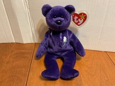 TY 1997 Princess Diana Bear Beanie Baby PE P.E. Pellets With Hang Tag Excellent