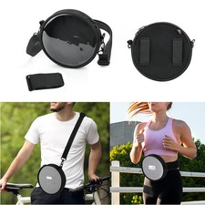 CD Player Portable Storage Waist Bag TPU Protective Case Adjustable Shoulder Bag