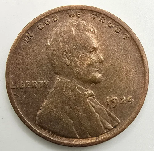 1924 P Lincoln Wheat Cent XF/VF You Grade It Copper Penny Type Coin EF Free Ship