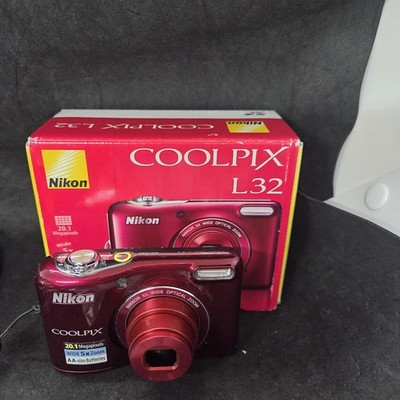 Nikon COOLPIX L32 20.1 MP Digital Camera with 5X Zoom Tested Working #2