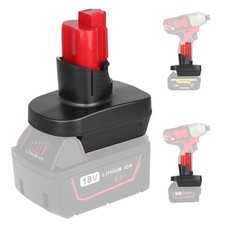 Adapter for Dewalt Milwaukee 18V Li-Ion Battery Convert to for Milwaukee 12V