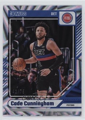 2024-25 Panini Donruss Blue Wedges /75 Cade Cunningham #174 0ft3