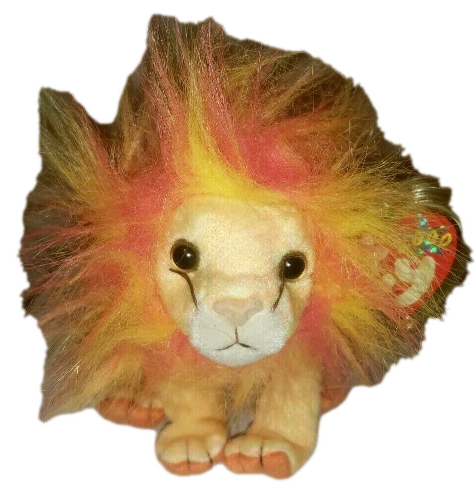 Ty Beanie Baby - BUSHY the Lion (8 Inch) NEW MWMTs Stuffed Animal