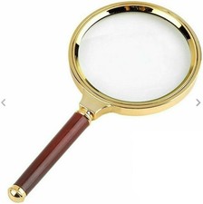 15X Magnifying Glass Loupe 1x 60mm Handheld Classic Magnifier for Reading