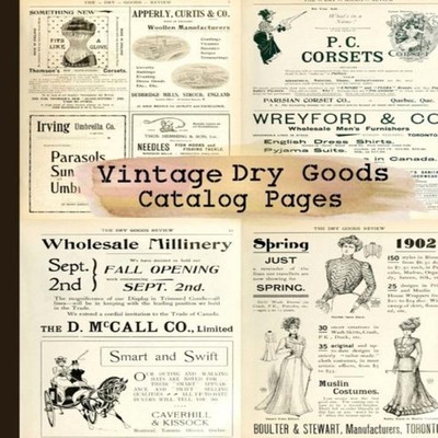 Vintage Dry Goods Catalog Pages 20-sheet Collection of Ephemera f