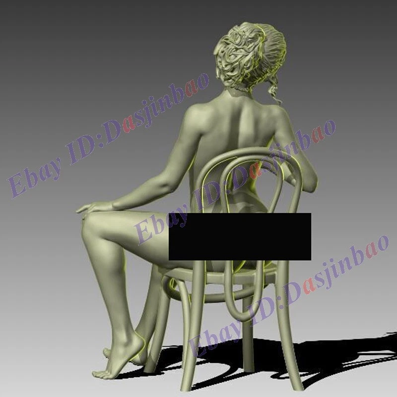 Chair NSFW Lady 1/10 1/8 1/6 1/4 1/3 3D Print Model Kit Unpainted Unassembled - Image 4 of 4