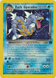 gyarados pokemon card first edition 1st Retreat Cost Dark Gyarados (8) - 1st
