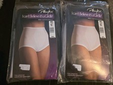 VTG 2 Playtex 1993 I Can't Believe It's a Girdle Cotton Crotch Sz Medium 27"-28"