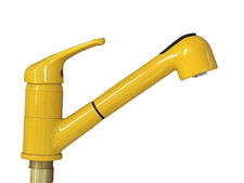 NIEDERDRUCK Spültischarmatur  Küchenarmatur  herusziehbarer Brause gelb