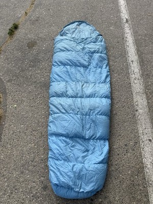 Vintage Frostline Kit Colorado  Heavy Down Zip Mummy Sleeping Bag 87'' x 28'' Blue