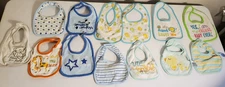 Baby Boy Feeding Drool Bibs Lot of 13