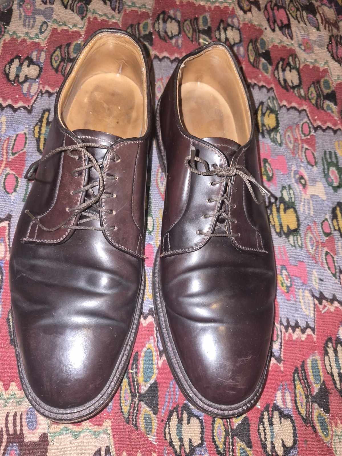Alden 990 Color 8 Shell Cordovan Plain Toe Blucher