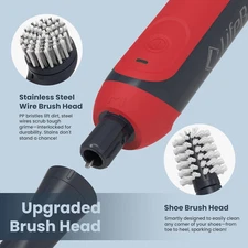 Rechargeable Power Scrubber 11-PC Kit Cordless Electric Cleaning Brush IPX7 Home