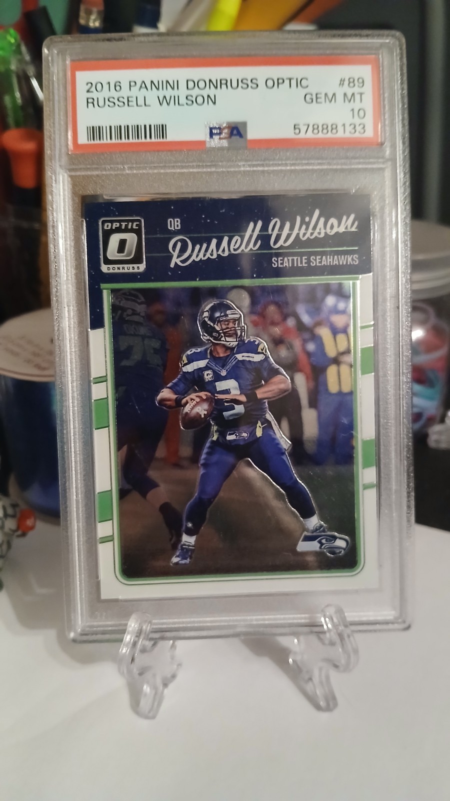 2016 Donruss Optic Russell Wilson #89 PSA 10!