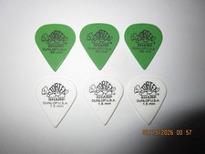 6 Pack Dunlop Tortex Sharp Guitar Picks 3 of Each .88mm  1.5mm 1804