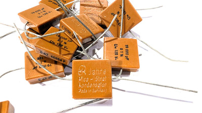 2x RICHARD JAHRE Glimmer Kondensator mica capacitor 19000pF 1% 125V NOS VINTAGE