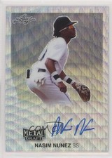2019 Leaf Metal Draft 1990 Throwback Silver Wave 11/30 Nasim Nunez Auto 4z8