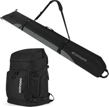 Ski Bag and Boot Bag Combo, Padded Ski Bags for Air Travel