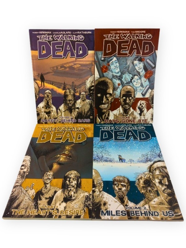 The Walking Dead Vol 1-4 Robert Kirkman Tony Moore Paperback Set