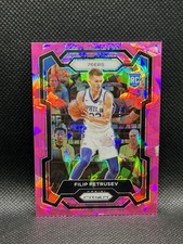 2023-24 Prizm Filip Petrusev PINK ICE ROOKIE SP 282 Panini Philadelphia 76ers RC