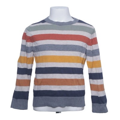 H&M, Strickpullover, Größe: 110/116, Blau/Grau/Mehrfarbig, Baumwolle #Y2p
