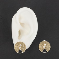 Silicone Ear Model White Fake Piercing Soft Artificial for Studs Wearing