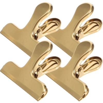 4 Stück Edelstahl-Beutelverschluss-Clips, Mehrzweck-Frischhalte-Versiegeler - Bild 1 von 4