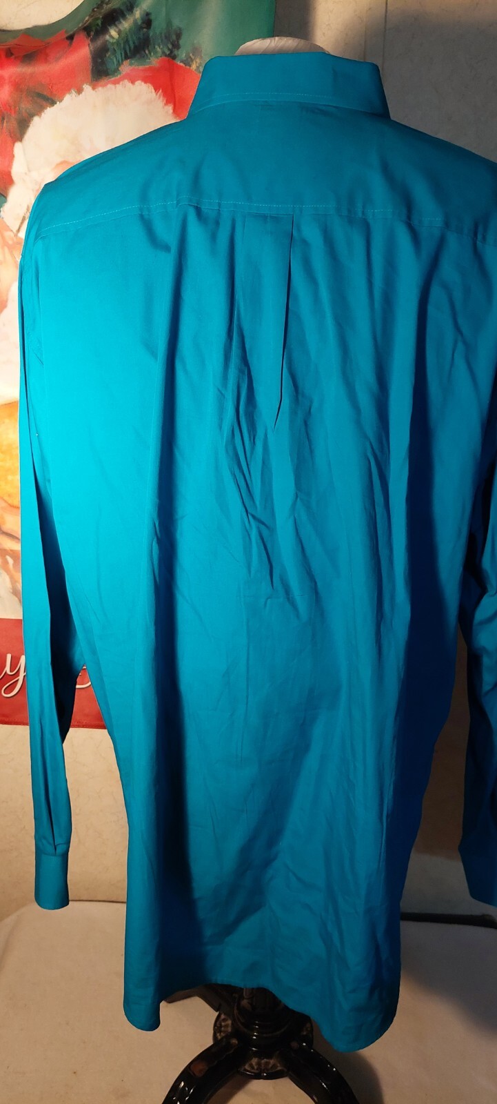 Cinch Solid Teal Long Sleeve Button Down Shirt Si… - image 3