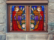 3D People Pattern A257 Window Film Print Sticker Cling Stained Glass UV Sinsin