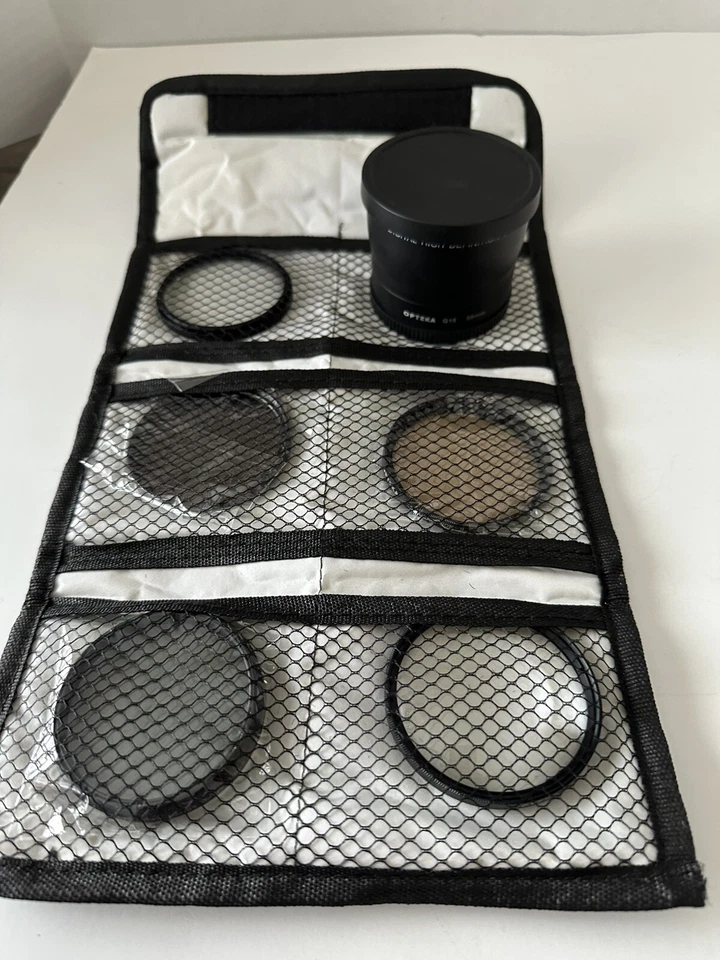Opteka 55mm 5-Piece Filter Kit (UV, CPL, FLD, ND4, 10x Macro) and Opteka G15 - Image 2 of 4