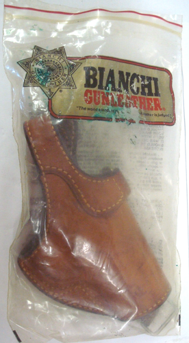 Bianchi RH # 13 SCORPION S&W 39 59 639 5906 Suede Lined Brown Leather Holster - Picture 2 of 13