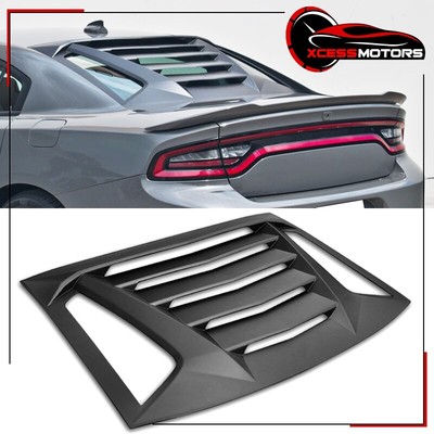 Fits 11-23 Dodge Charger IKON V2 Style Window Louver Sun Shade Windshield ABS