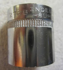 7/8" 12 pt.  New old stock Indestro Super 3/8" dr socket VTG 2728,chrome