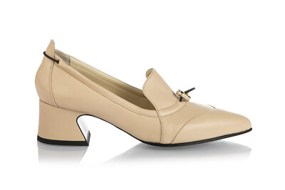 Authentic Fabi Leather Italian Designer Women's Shoes Beige