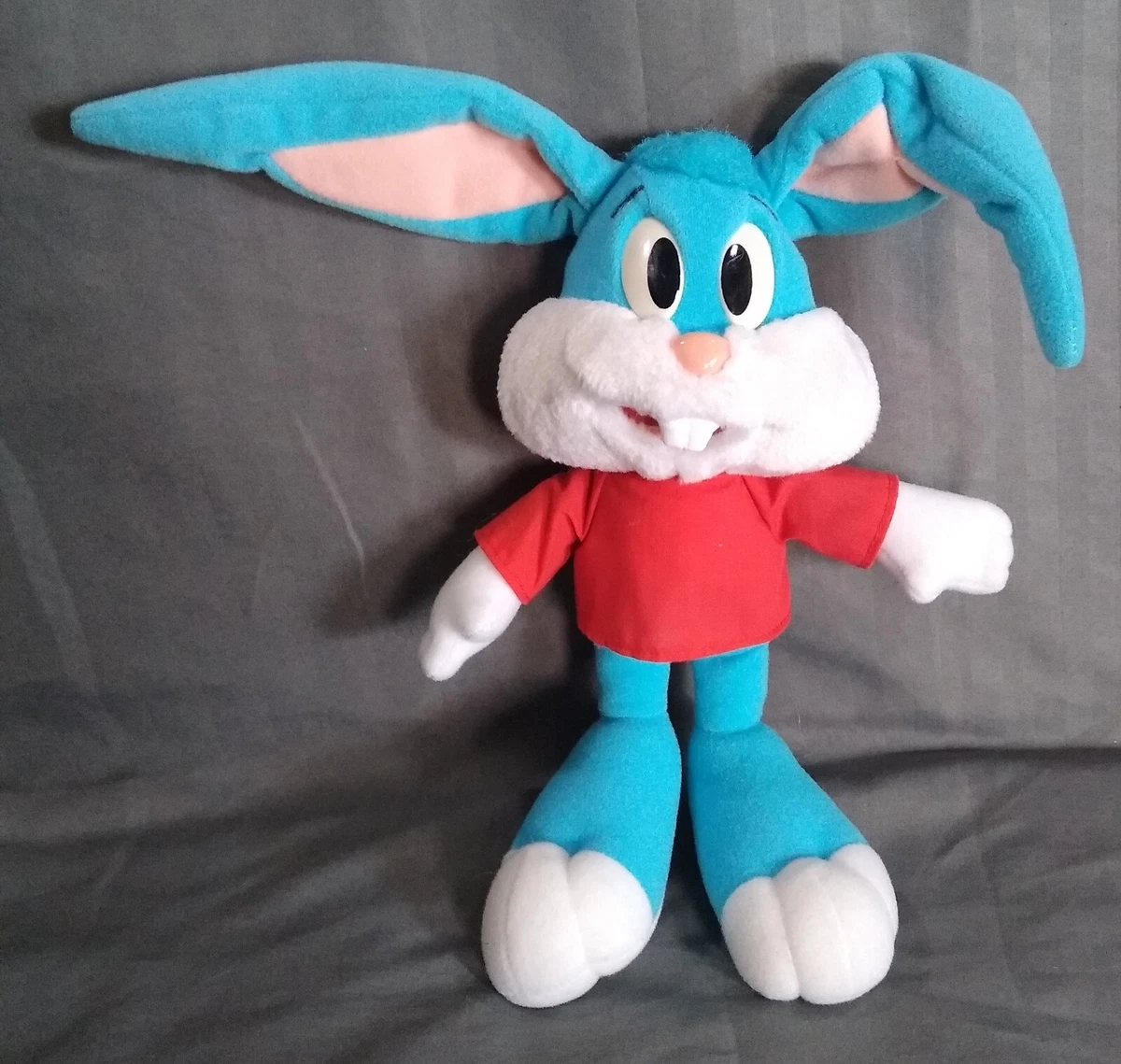 VTG 1990 Playskool Buster Bunny Tiny Toon Adventures WB Rabbit Plush Doll 11 in