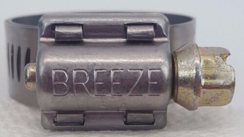 10 Breeze 9206 Liner Worm Drive Lined Hose Clamps SAE Size 6 7/16" - 25/32" USA - Picture 3 of 3