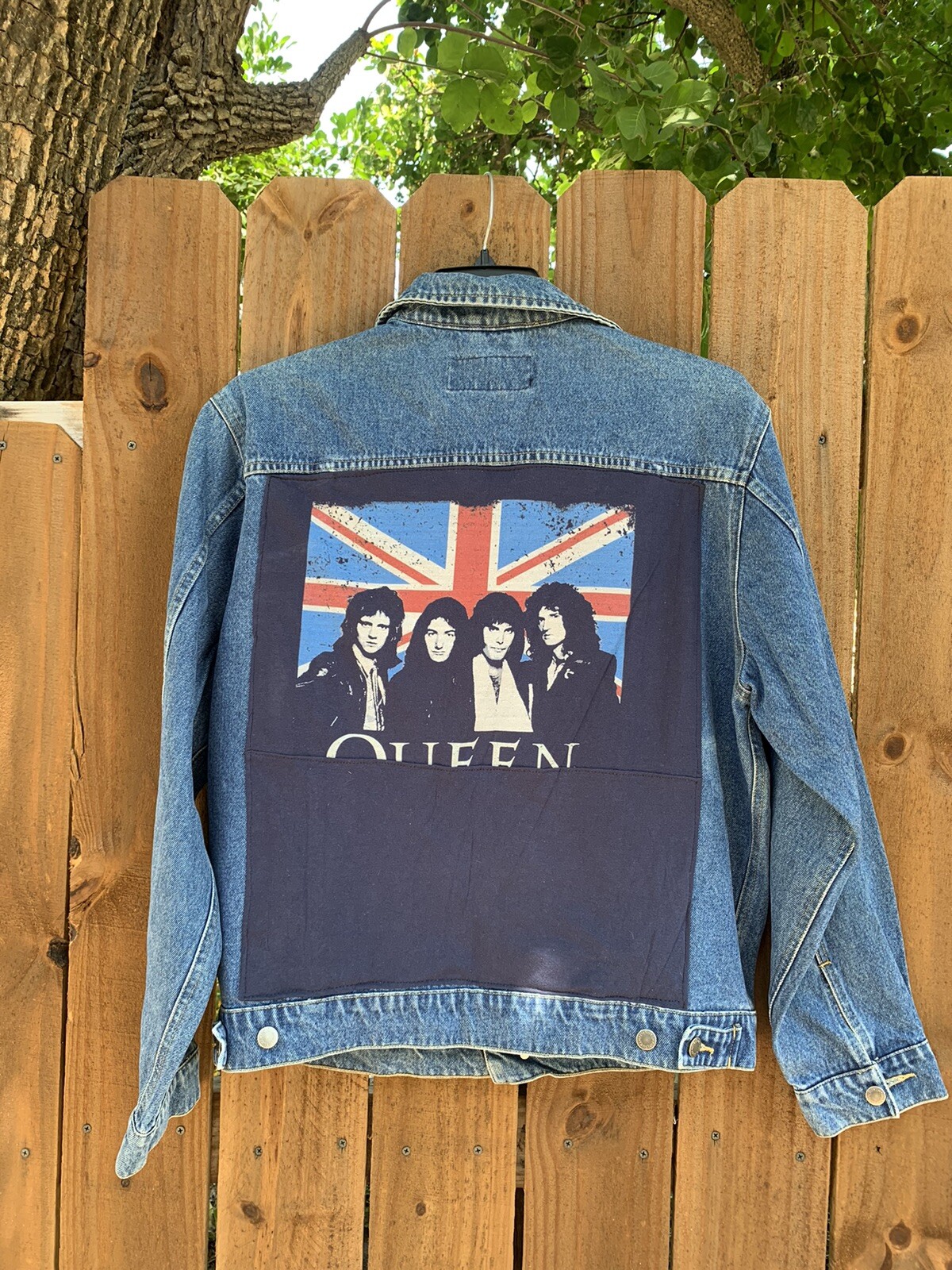Queen Reworked Jacket By Wrangler Denim Jacket Size L/G