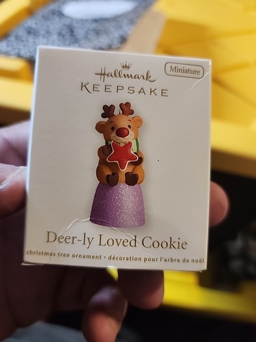 Hallmark Keepsake Deer-ly Loved Cookie Gumdrop MINIATURE Ornament 2012